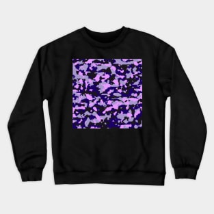 Blue Purple Digital Camouflage Crewneck Sweatshirt